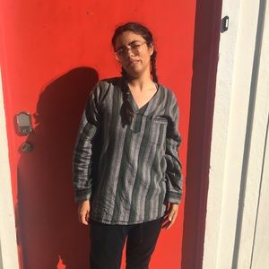 Vintage Striped Long Sleeve Shirt